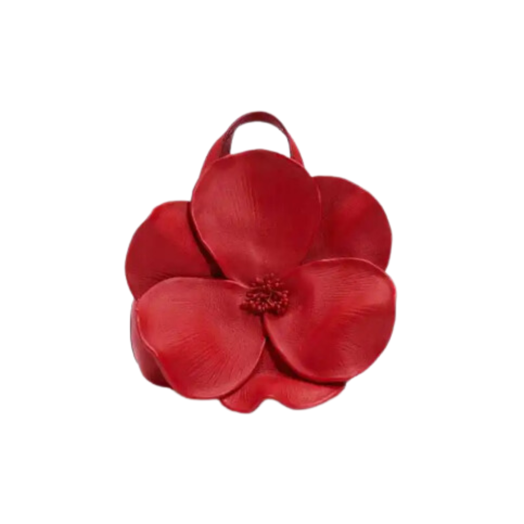 Beuteltasche mit Blumenmuster 